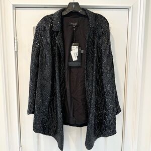 NWT Escada Black Sequin Jacket